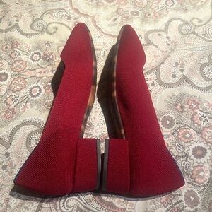 Rothy Autumn Red High Point, size 10